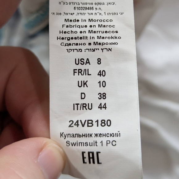 Gottex Blue Pink Colorful Floral Full Coverage One Piece Swimsuit 8 - Picture 9 of 12